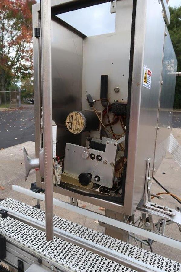 Used Axon EZ-130 Tamper Evident Neck Bander/Sleever, 110 Volt