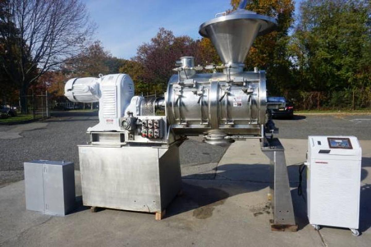 Used Littleford FKM-600 Stainless Steel Plow Mixer, 75 PSI Jacket