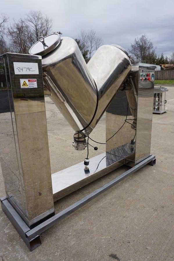 Used 3 Cu.Ft. LFA Stainless Steel Twin Shell “V” Powder Blender