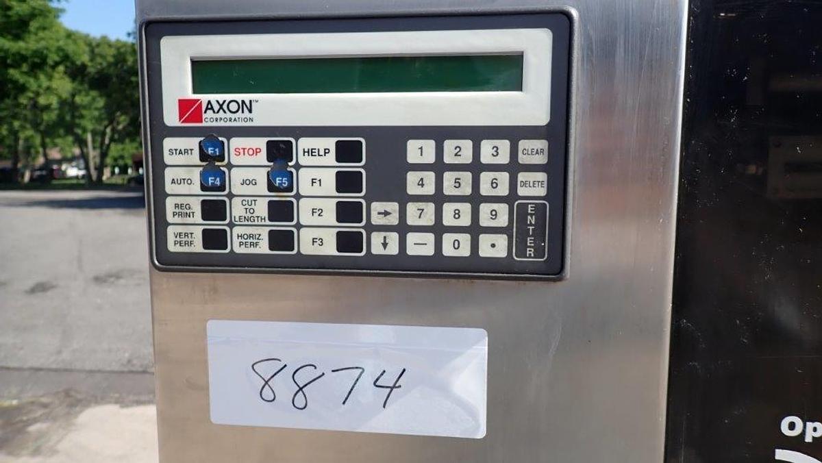 Used Axon EZ-300 Sleever/Bander, Stainless
