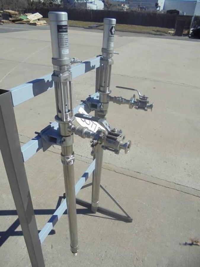 Used Graco “Fast-Flow”” Stainless Air Operated Drum Pumps (2)”