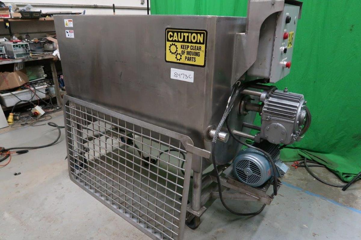 Used 20 Cu. Ft. Will-Flow Stainless Horizontal Paddle Blender with Scrapers, 135 PSI Jacket