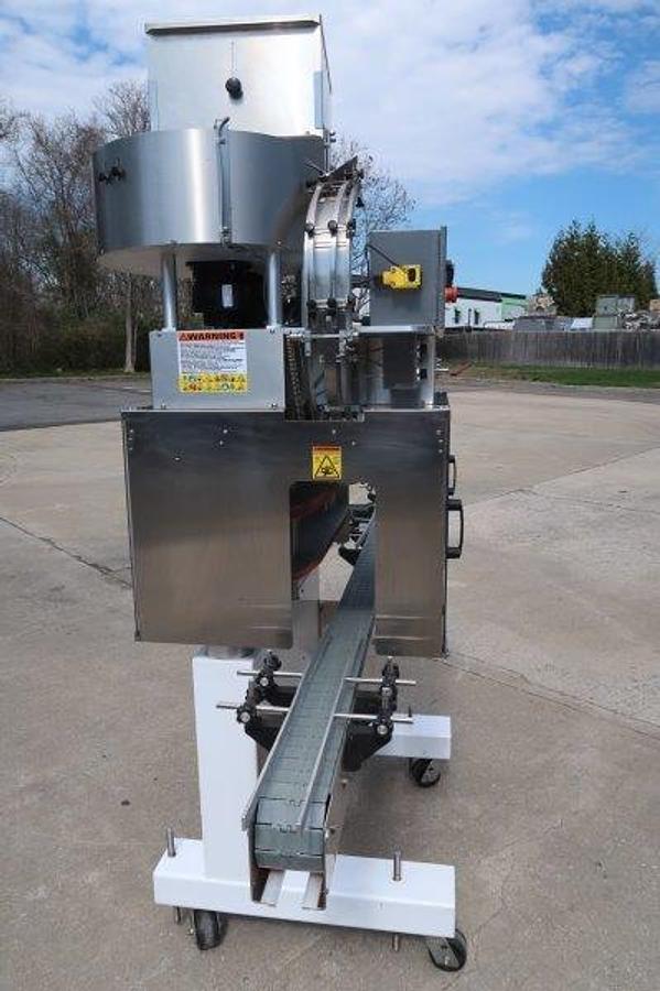 Used Kaps-All A6 Automatic Screw Capper, with Conveyor