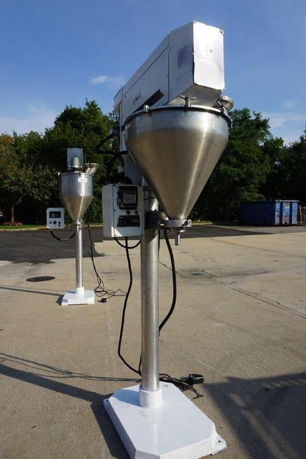 Used All Fill Single Auger Powder Filler, Foot Switch Actuated with Controllers