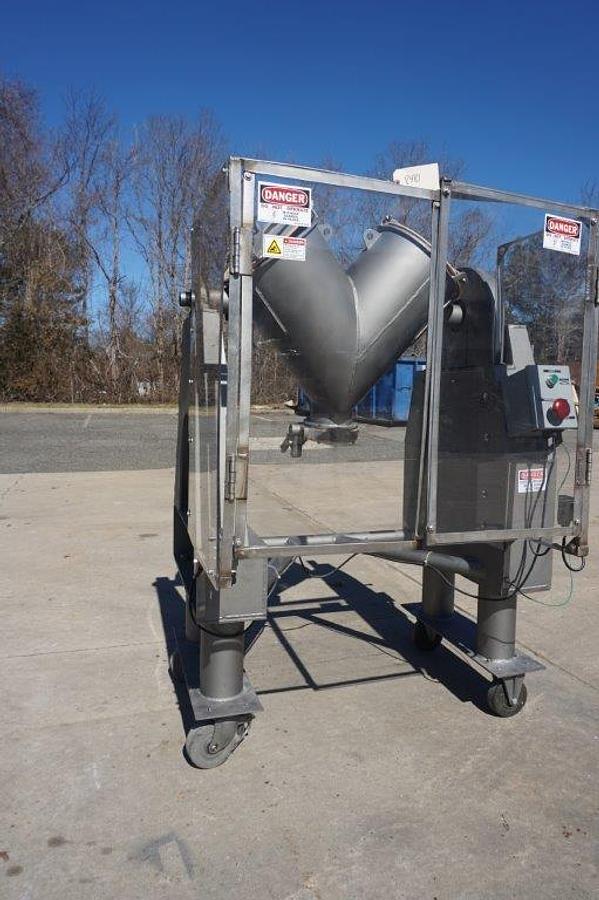 Used Patterson Kelley 2 Cu.Ft. Stainless Steel “V” Blender, Portable