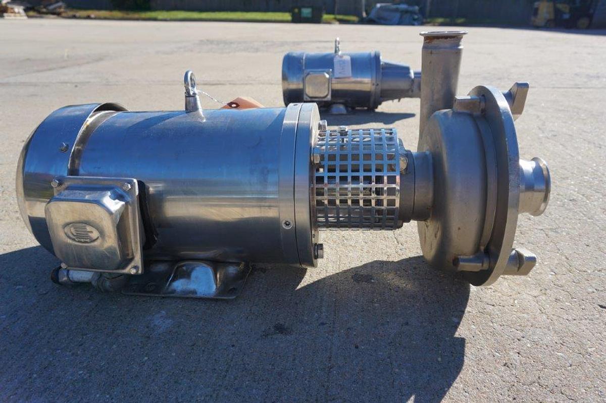 Used Ampco 3 In. X 2 In. Stainless Steel Centrifugal Pump, 5 HP