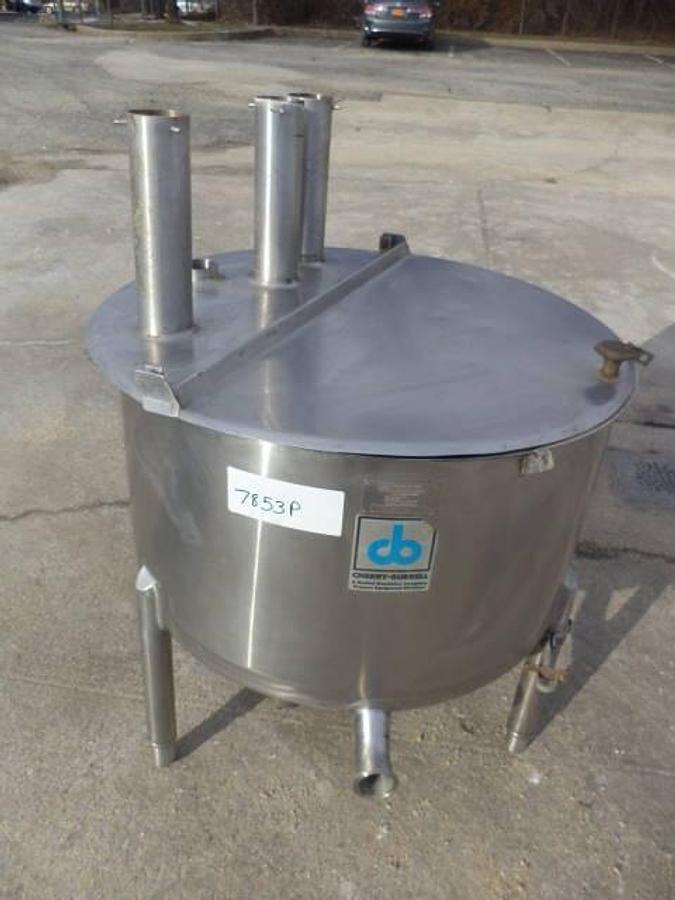 Used 50 Gallon Cherry Burrell Stainless Steel Vertical Tank