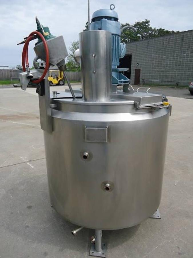 Used 250 Gallon Feldmeier Stainless Mixing/Homogenizing Kettle-Tank