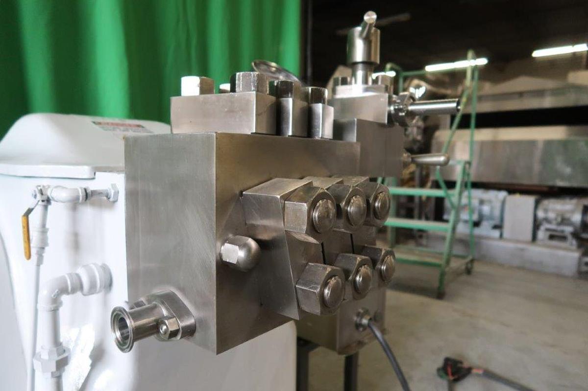 Used APV Gaulin M3 Two Stage High Pressure Homogenizer, 10,000 PSI