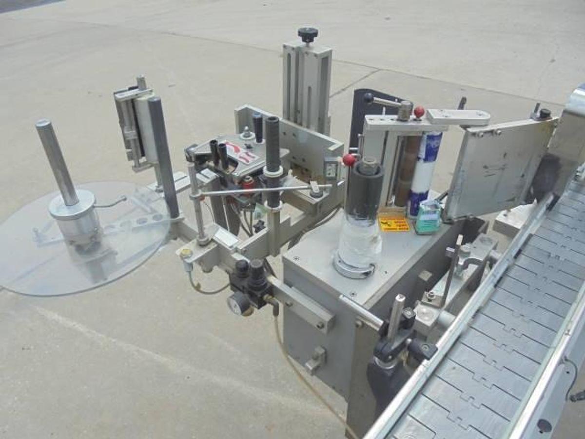 Used Accraply 350PW Pressure Sensitive Spot/Wrap Around Labeler With Coder