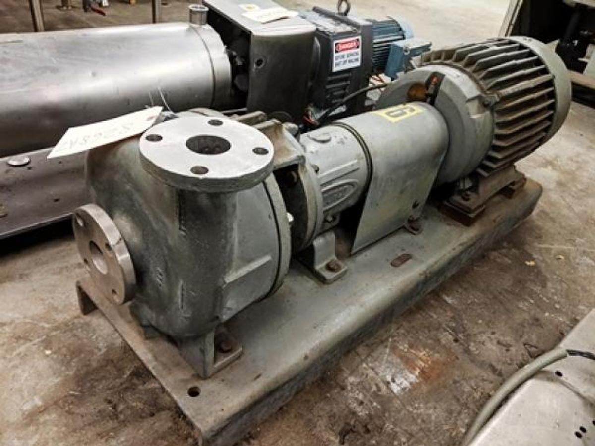 Used Durco 2 In. X 2 In. SS Centrifugal Pump, 30 HP
