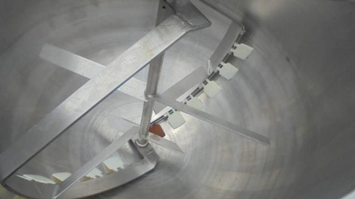 Used 300 Gallon Lee Stainless Jacketed Double Motion Tilt Kettle, Scraped Surface Agitation