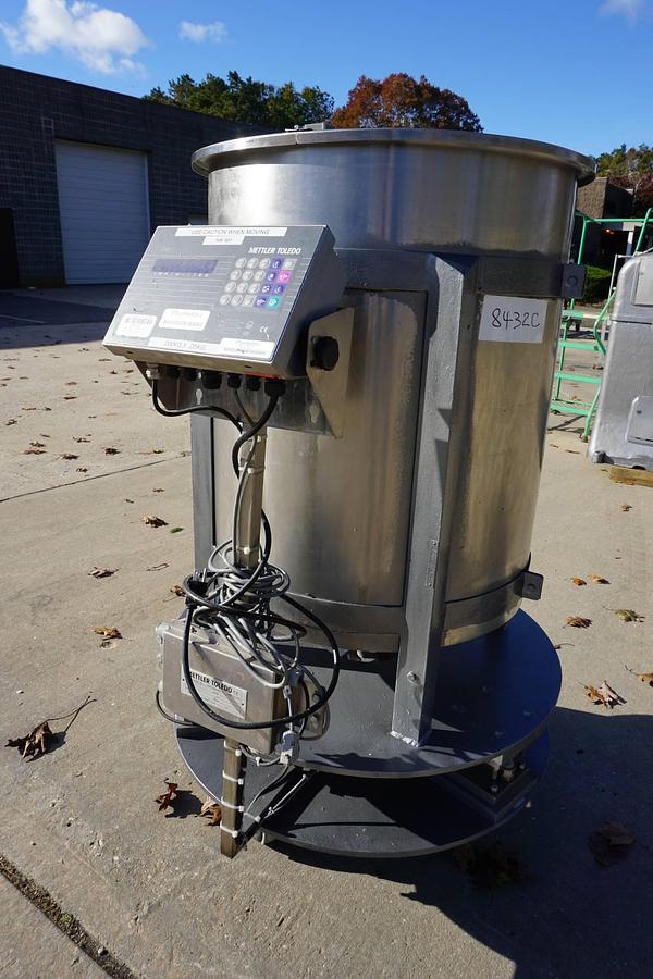 Used 60 Gallon Alsop Stainless Steel Tank With Load Cells