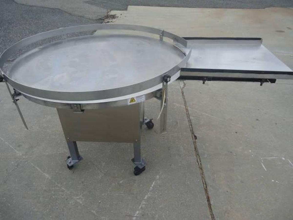 Used Kaps-All 48 In. Diameter Accumulating Table, Variable Speed