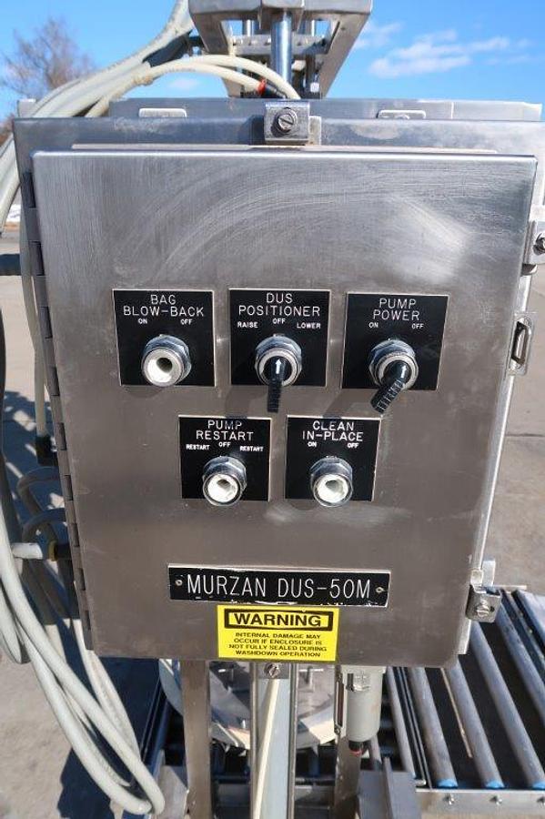 Used Murzan “DUS-50M” Stainless Drum Unloading System, Portable