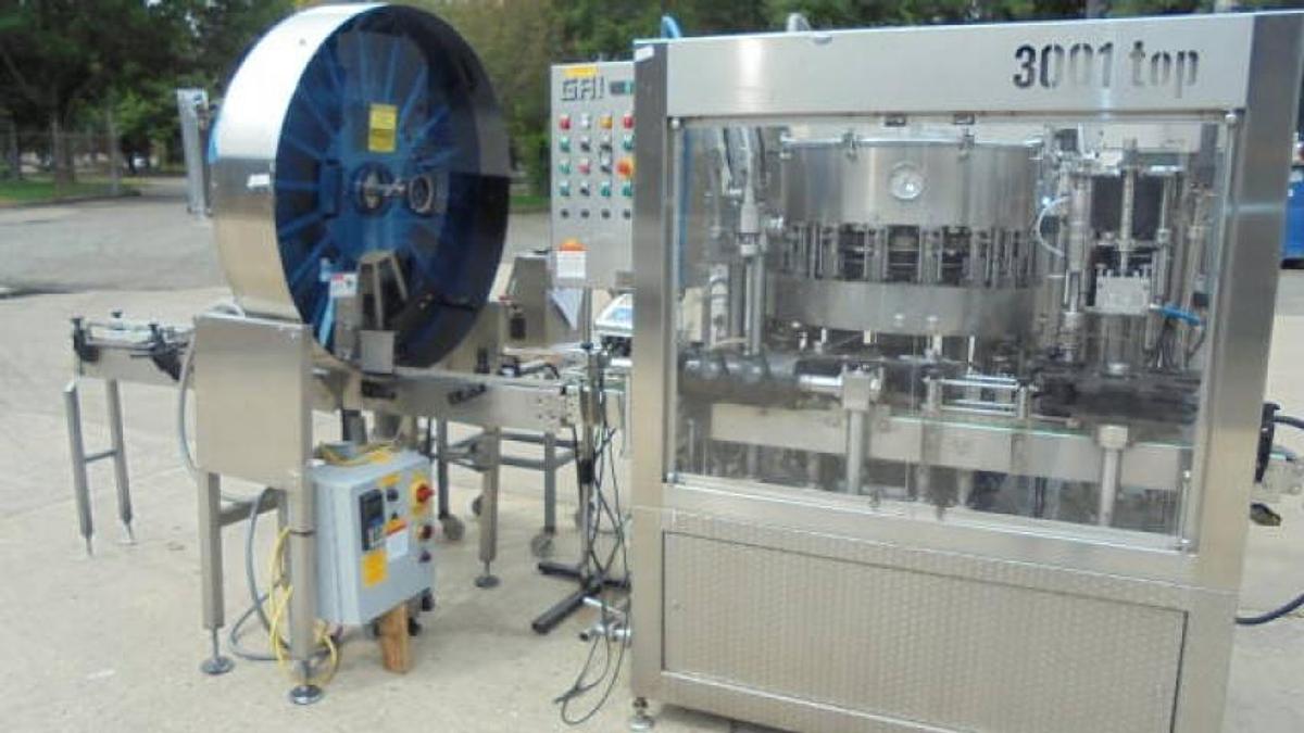 Used GAI Wine Bottling Line, 60 Per Minute