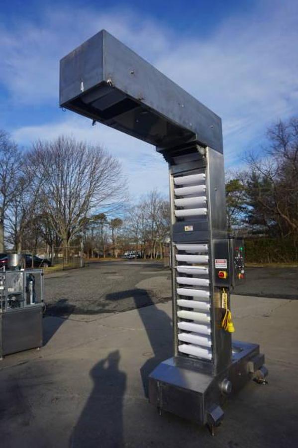 Used 10 Ft. High Stainless Steel Bucket Elevator