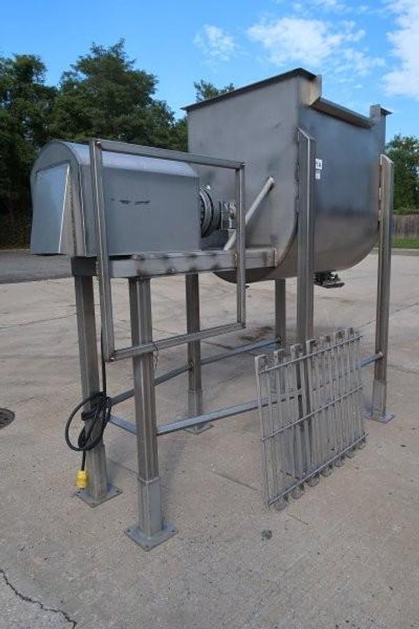 Used Horizontal Stainless Steel Double Ribbon Blender