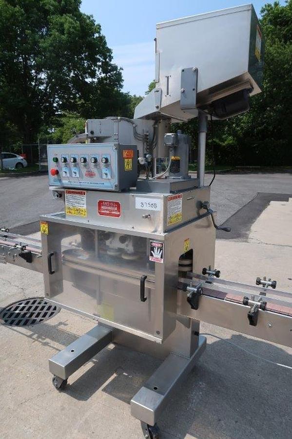 Used Kaps-All E4 Automatic Screw Capper, 80 Per Minute