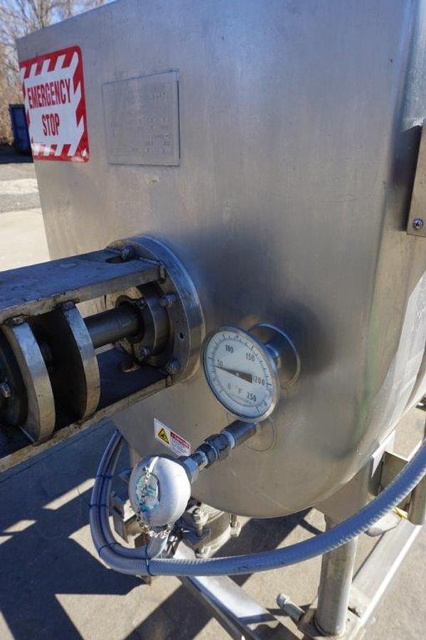 Used Will-Flow 20 Cu.Ft. Stainless Steel Horizontal Scraper Agitated Mixer, 130 PSI Jacket