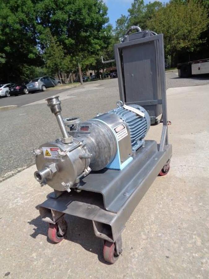 Used Greerco W500 H Stainless Steel Horizontal Colloid Mill, 10 HP, Explosion Proof Motor