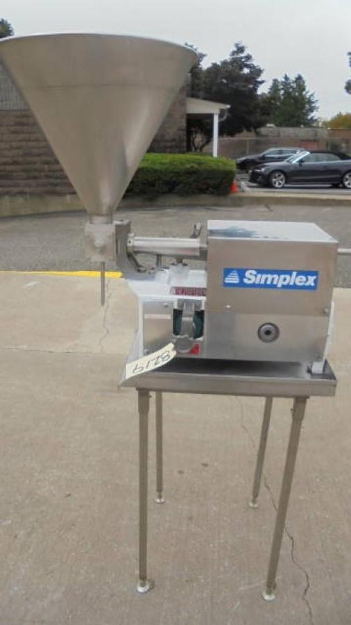Used Simplex AS Single Piston Filling Machine, 110 Volt