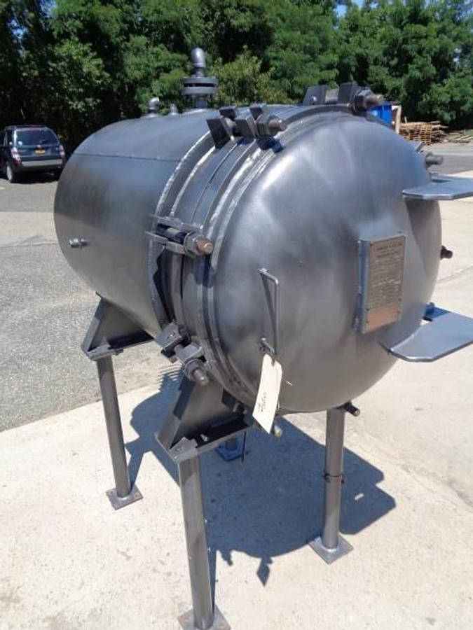 Used Shriver 30 In. Diameter Horizontal Tray Pressure Filter, 316 Stainless Internally