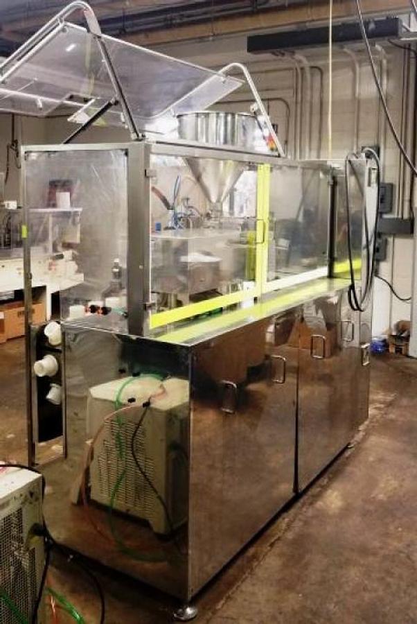 Used Nima/Cavalla Hot Air Plastic Tube Filling and Sealing Machine, 100 Per Minute