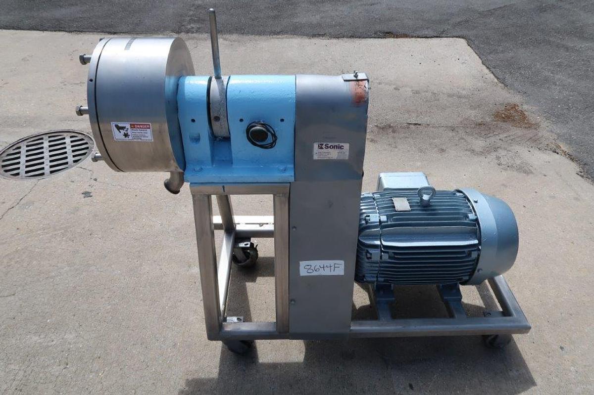 Used Sonic 10 In. Stainless Steel “Tri-Homo” Colloid Mill, 20HP