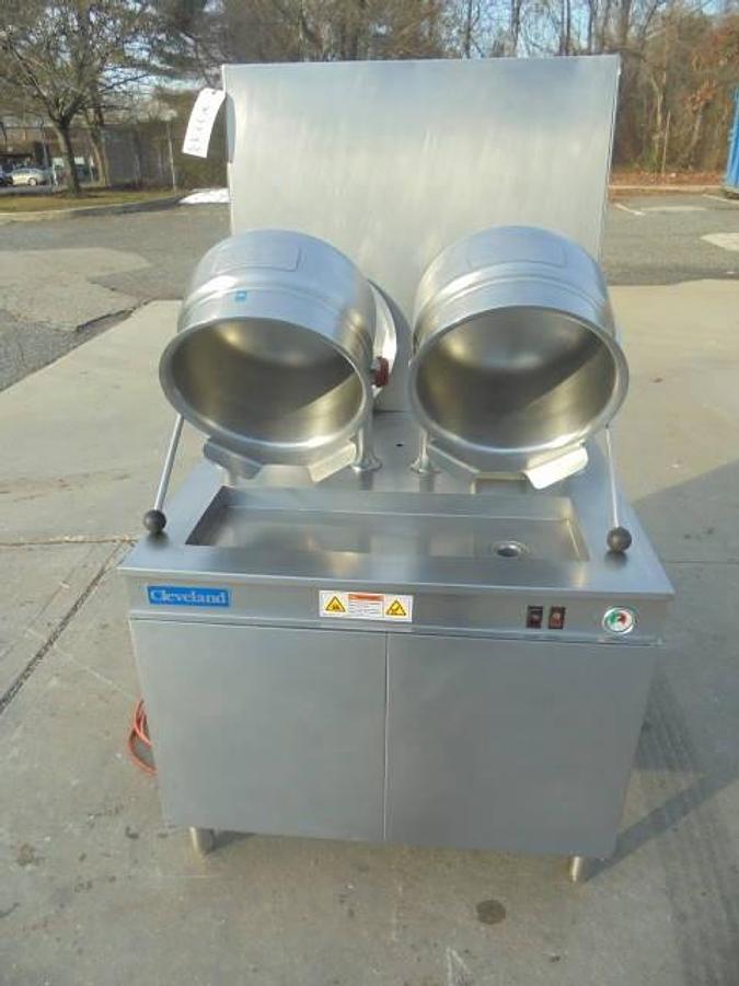 Used Cleveland Range 36GMK66-200 (2) Six Gallon Jacketed Tilt Kettles