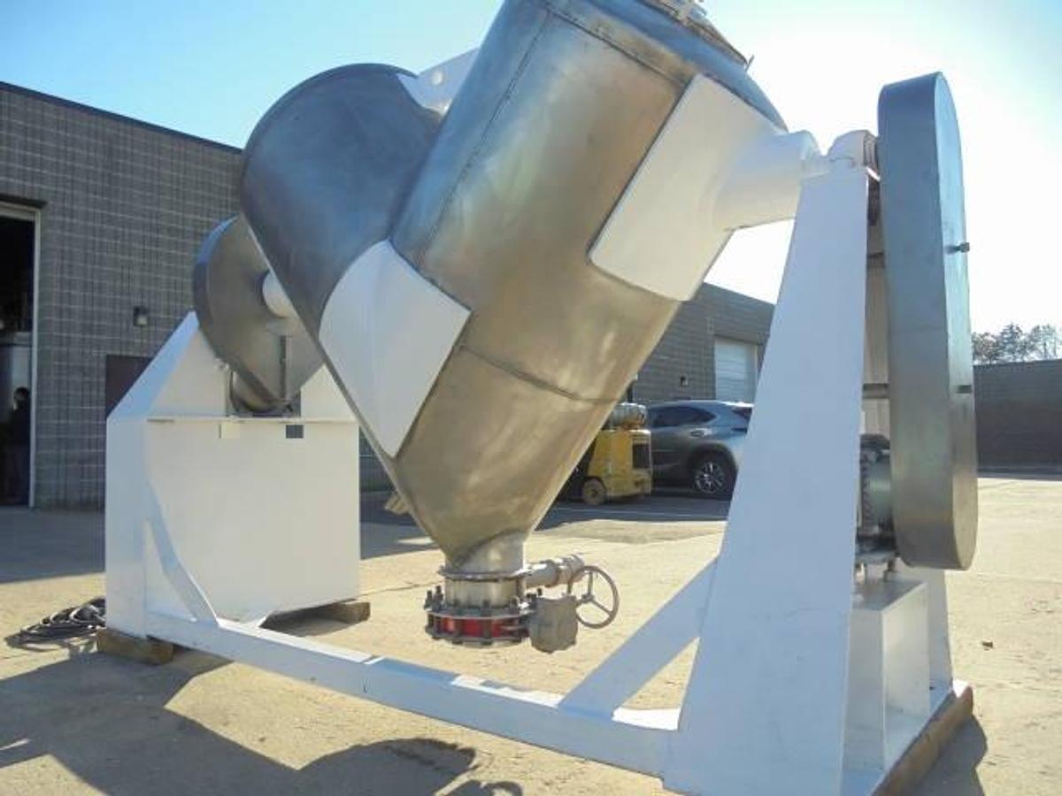 Used 30 Cu.Ft. Patterson Kelley Twin Shell “V” Blender With Intensifier Bar, Stainless Steel