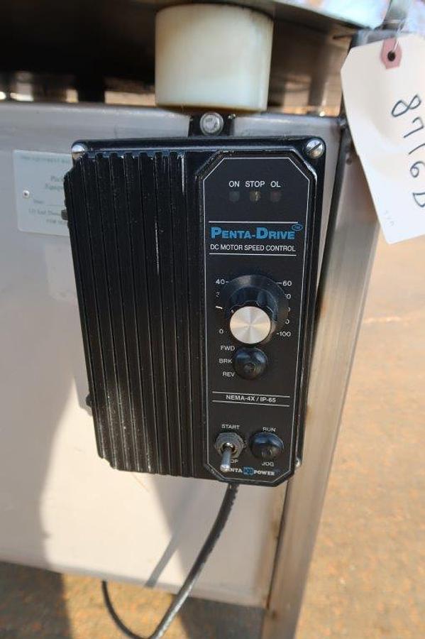 Used 38 In. Diameter PPET Rotary Unscrambling/Accumulating Table, Varispeed