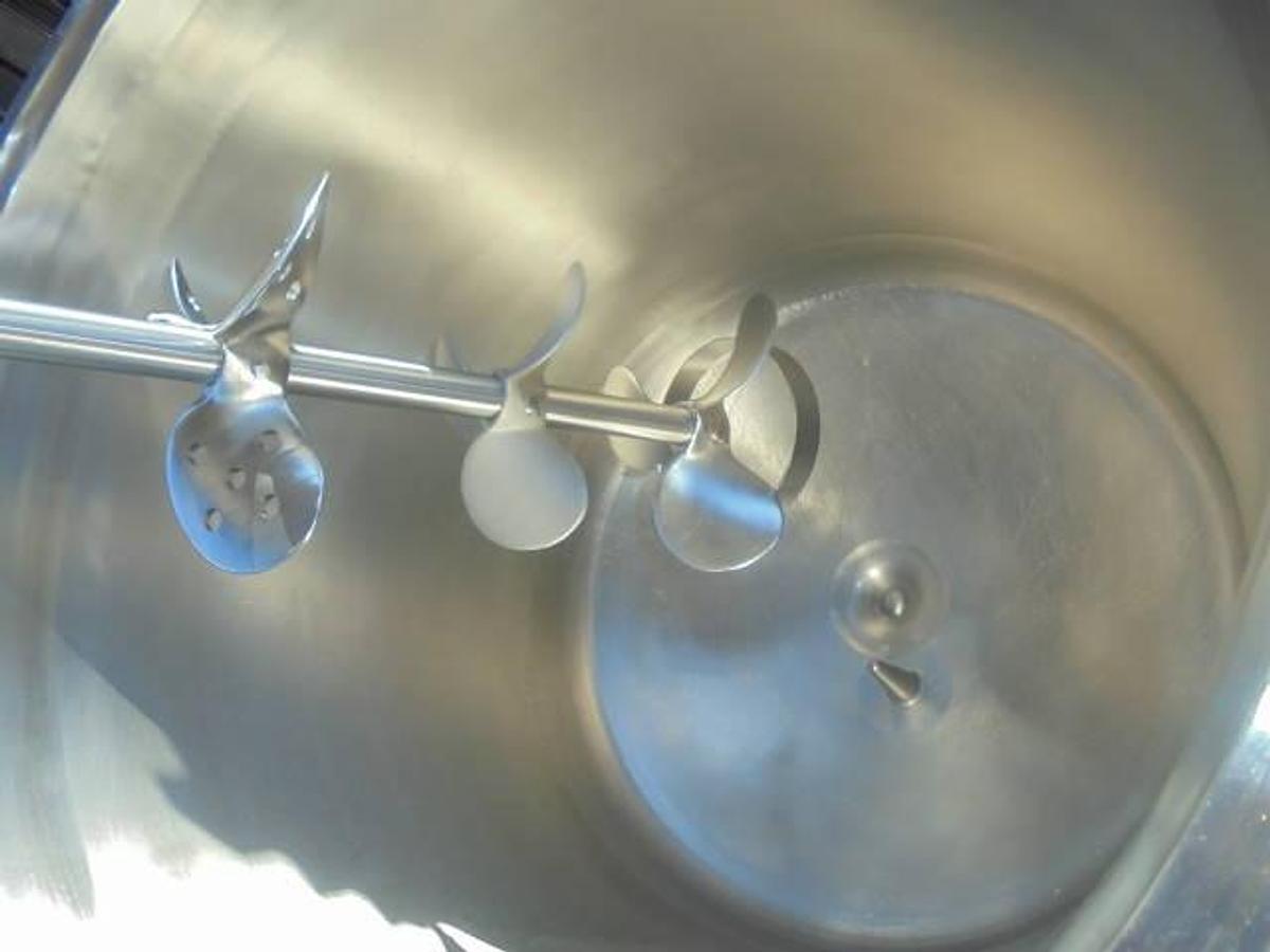 Used 100 Gallon Cherry Burrell 316 Stainless Steel Jacketed Pressurized Kettle/Reactor, Tilt Out Agitation