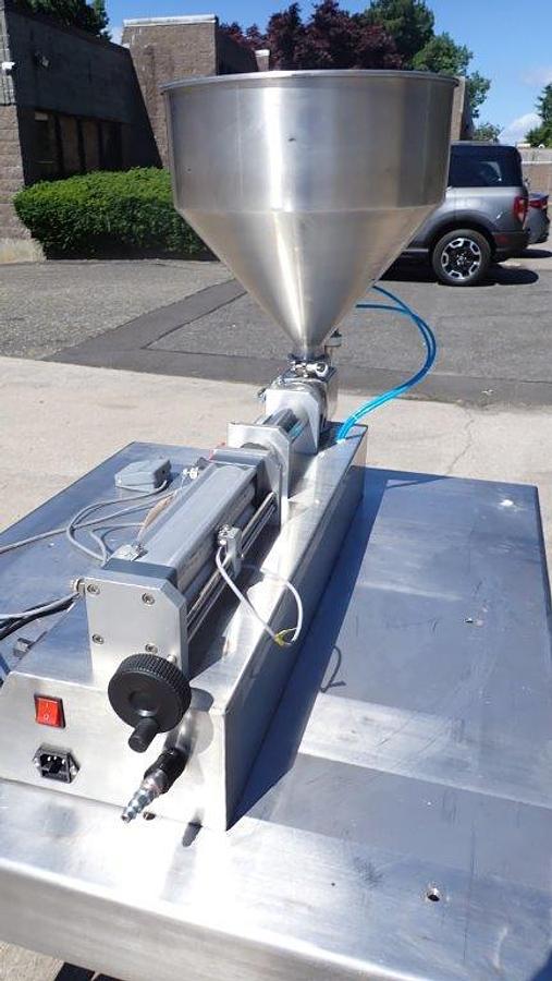 Used Tabletop Single Piston Filler, Air Operated