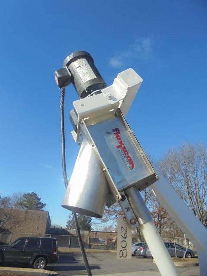 Used Flexicon Inclined Screw Conveyor, Portable