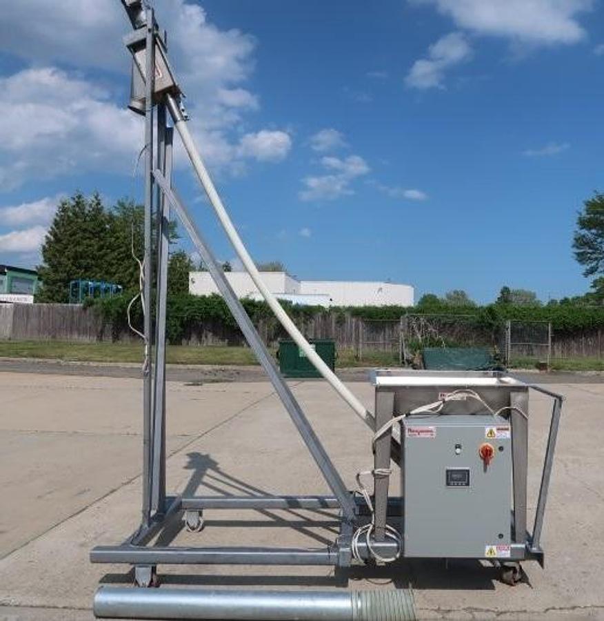 Used Flexicon Inclined Flexible Screw Conveyor with Lump Breaker