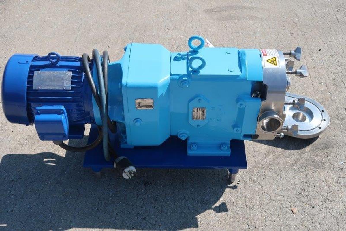 Used Waukesha 060 Stainless Positive Displacement Pump, 2.5 In. Tri-clamp