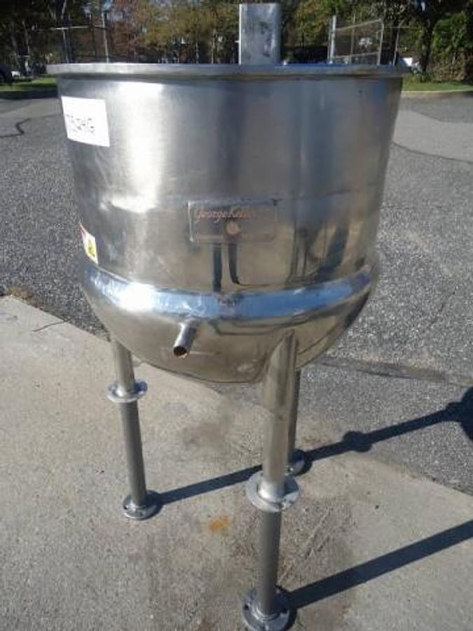 Used 25 Gallon Lee Stainless Steel Kettle, 40 Psi