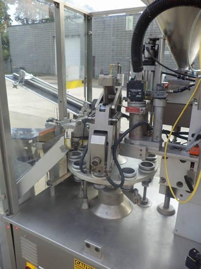 Used Kalix KX-70 Hot Air Plastic Tube Filling/Sealing Machine, 70 Per Minute