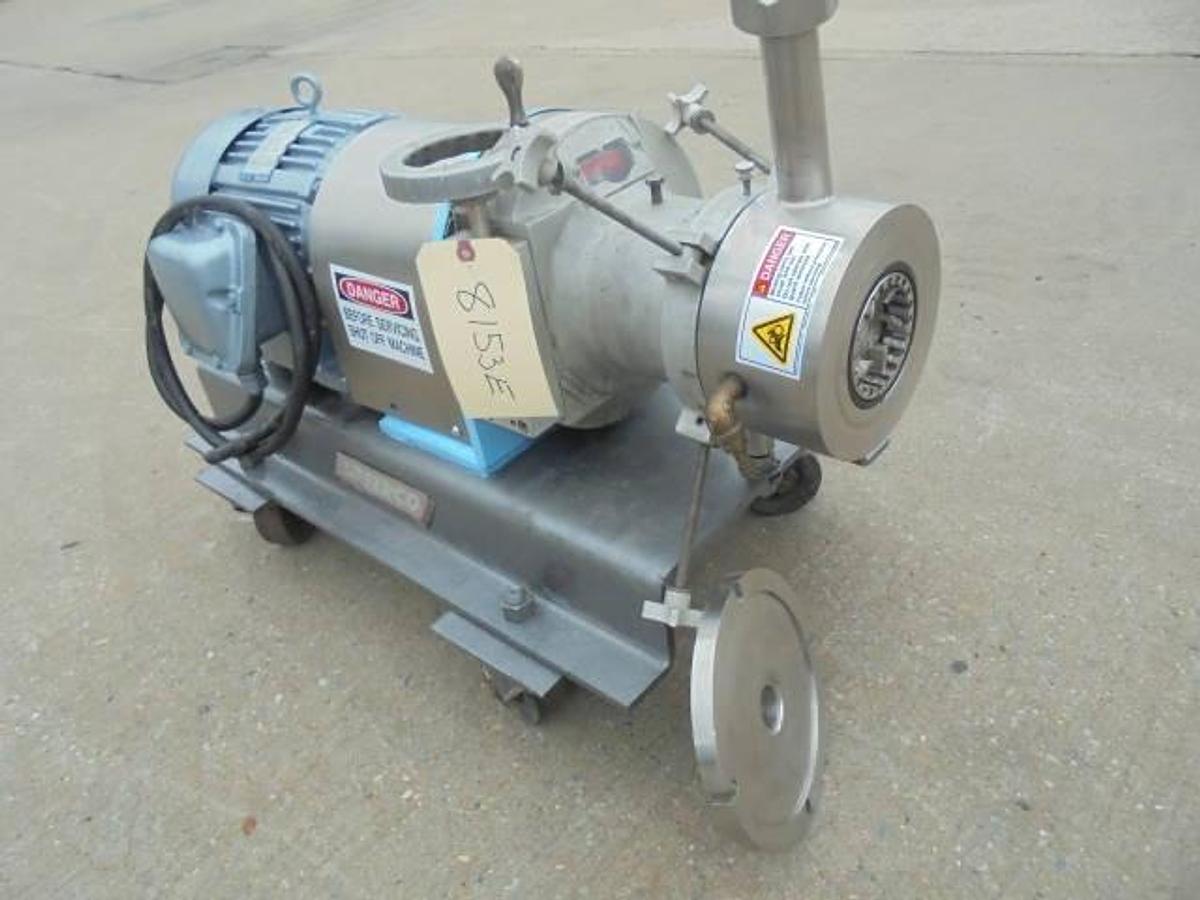 Used Greerco W500H Stainless Horizontal Colloid Mill, 10HP, XP