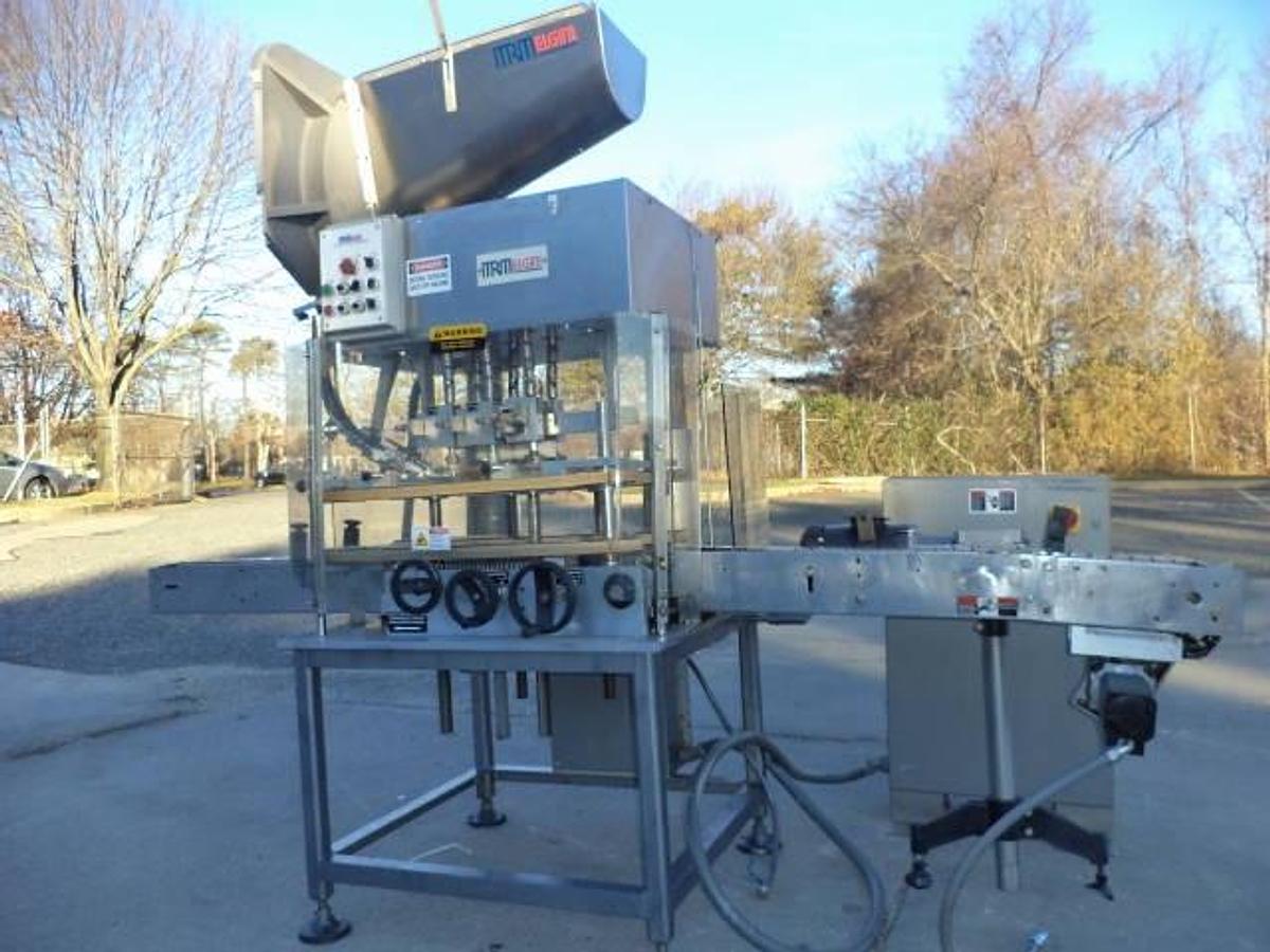 Used MRM/ELGIN VERSA-CAP III Six Quill Screw Capping Machine