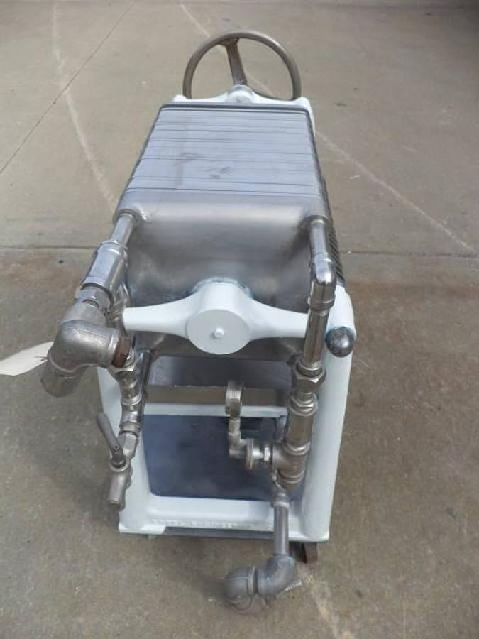 Used Ertel 12 in. X 12 in. Twenty Disc Filter Press, Portable