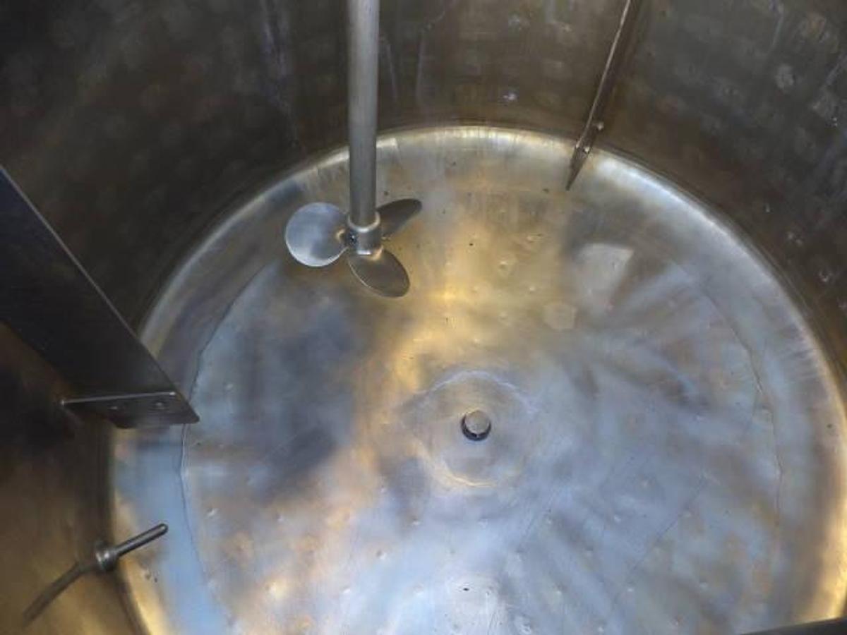 Used 125 Gallon Permasan Stainless Jacketed Mix Tank,   XP Agitator