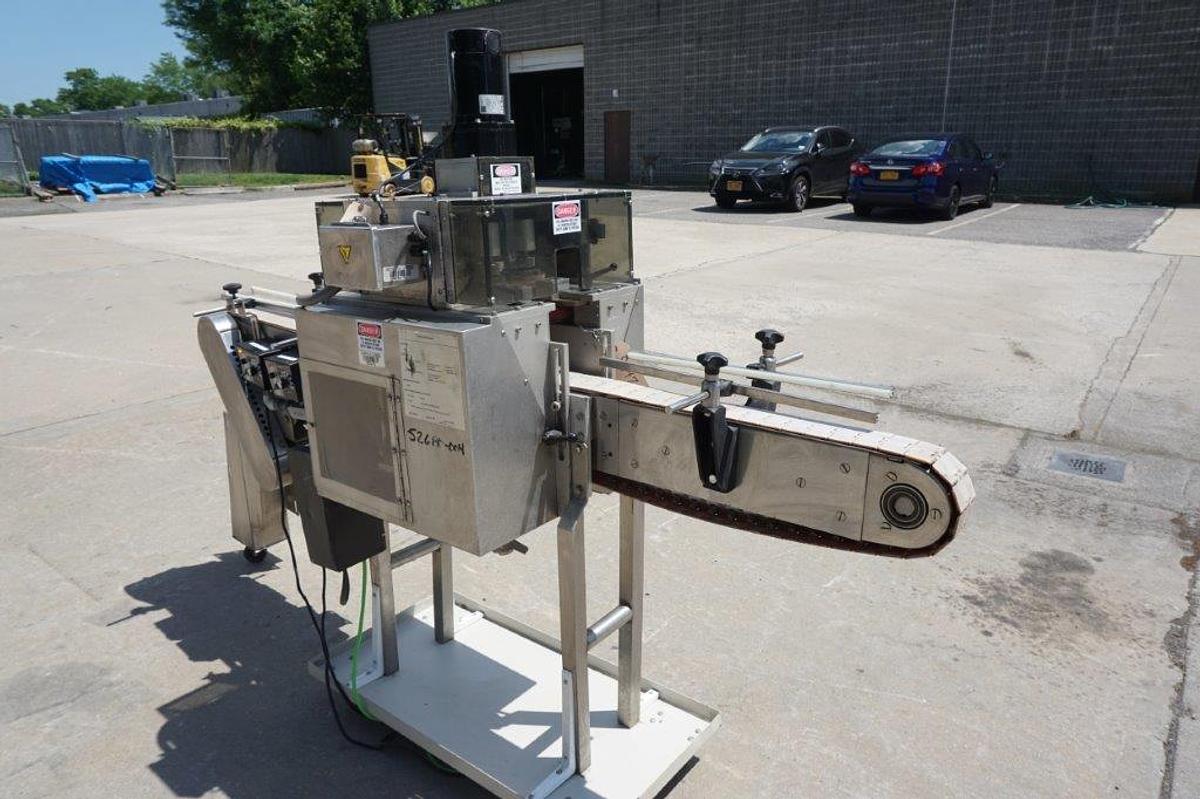 Used Universal Four (4) Spindle Cap Tightener/Retorquer, With Conveyor