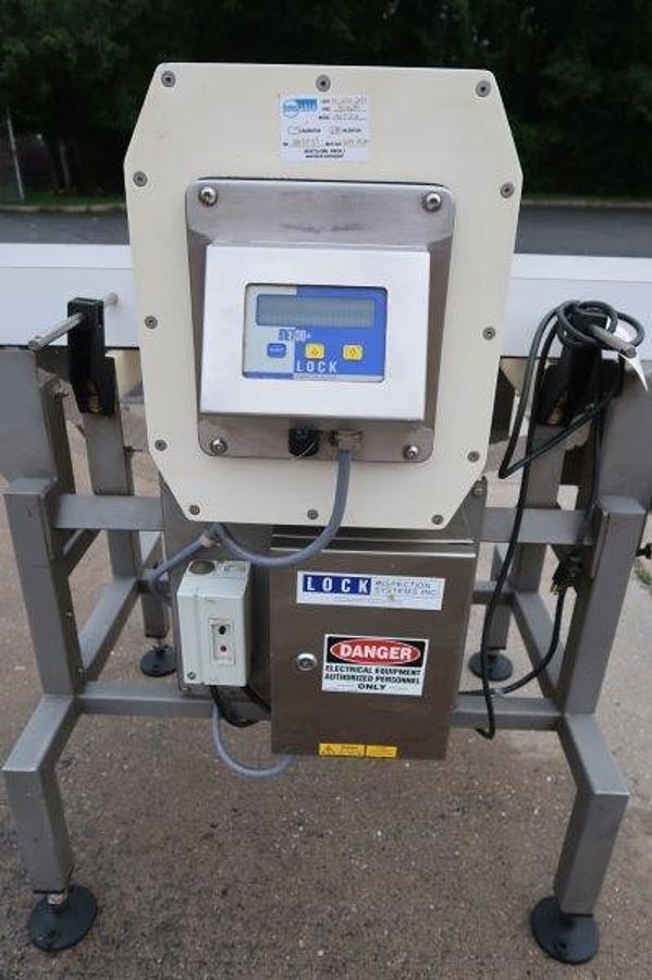 Used Lock Met 30+ Conveyorized Metal Detector, Single Phase