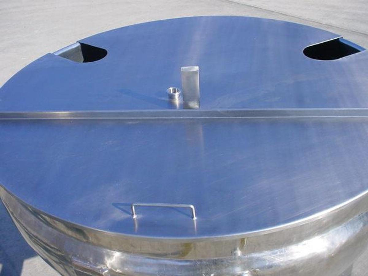 Used 200 Gallon Lee Stainless Steel Hemispheric Jacketed Kettle
