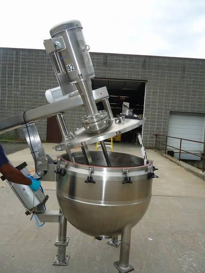 Used 100 Gallon Lee Type 316l Ss Reactor / Kettle, Multi-Agitation