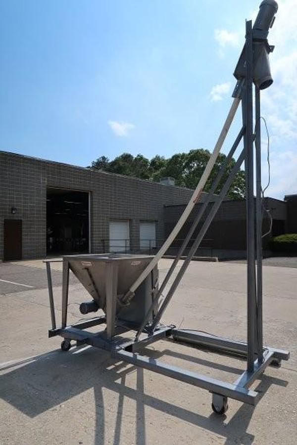 Used Flexicon Inclined Flexible Screw Conveyor with Lump Breaker
