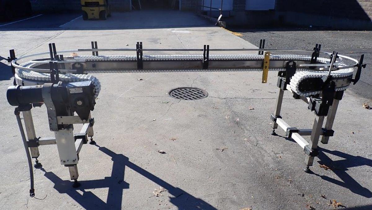 Used Span Tech U-Shaped Conveyor, SS