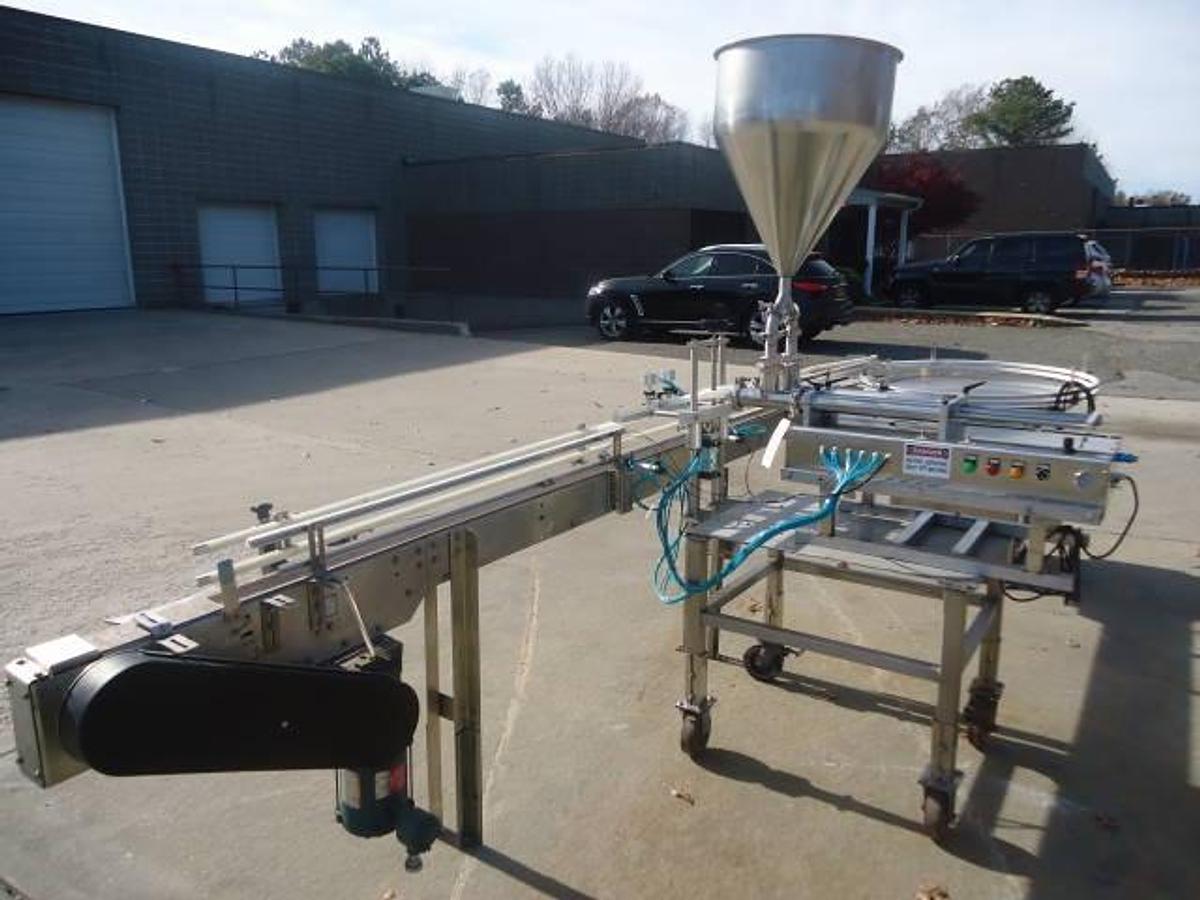 Used Jda Progress Twin Piston Automatic Filler